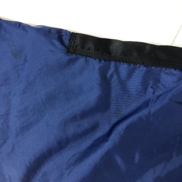 Vintage Nike Jacket Men's Large Blue & Black Half Zip Pull Over Puffer Pockets - Picture 3 of 15